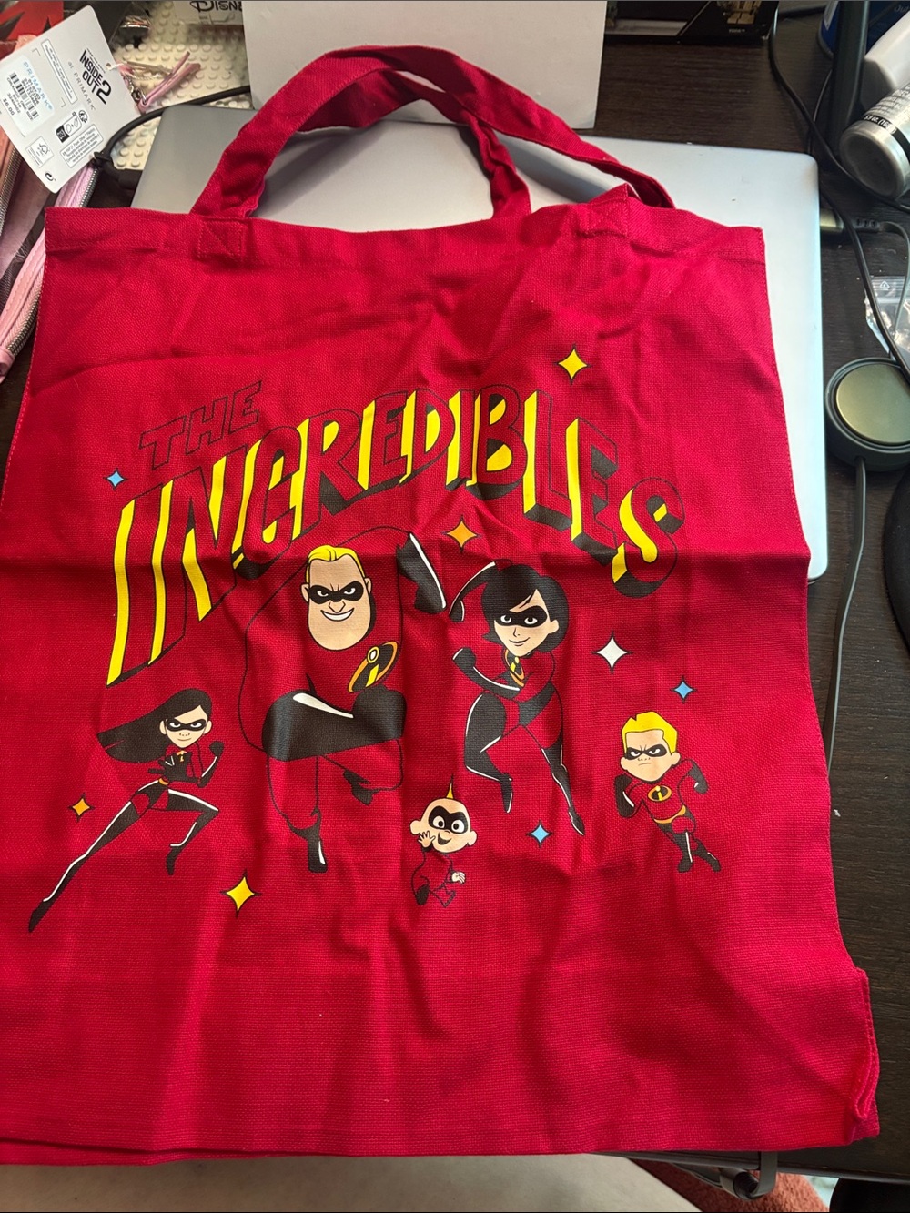 Red Incredibles Kids Superhero Tote Bag